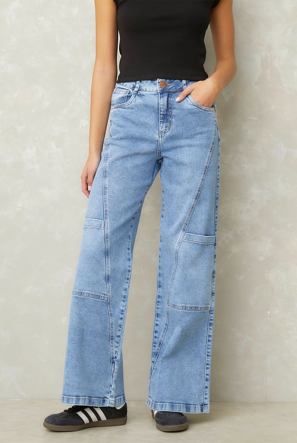 SYBILLA - Jeans Tiro Medio Mujer Sybilla
