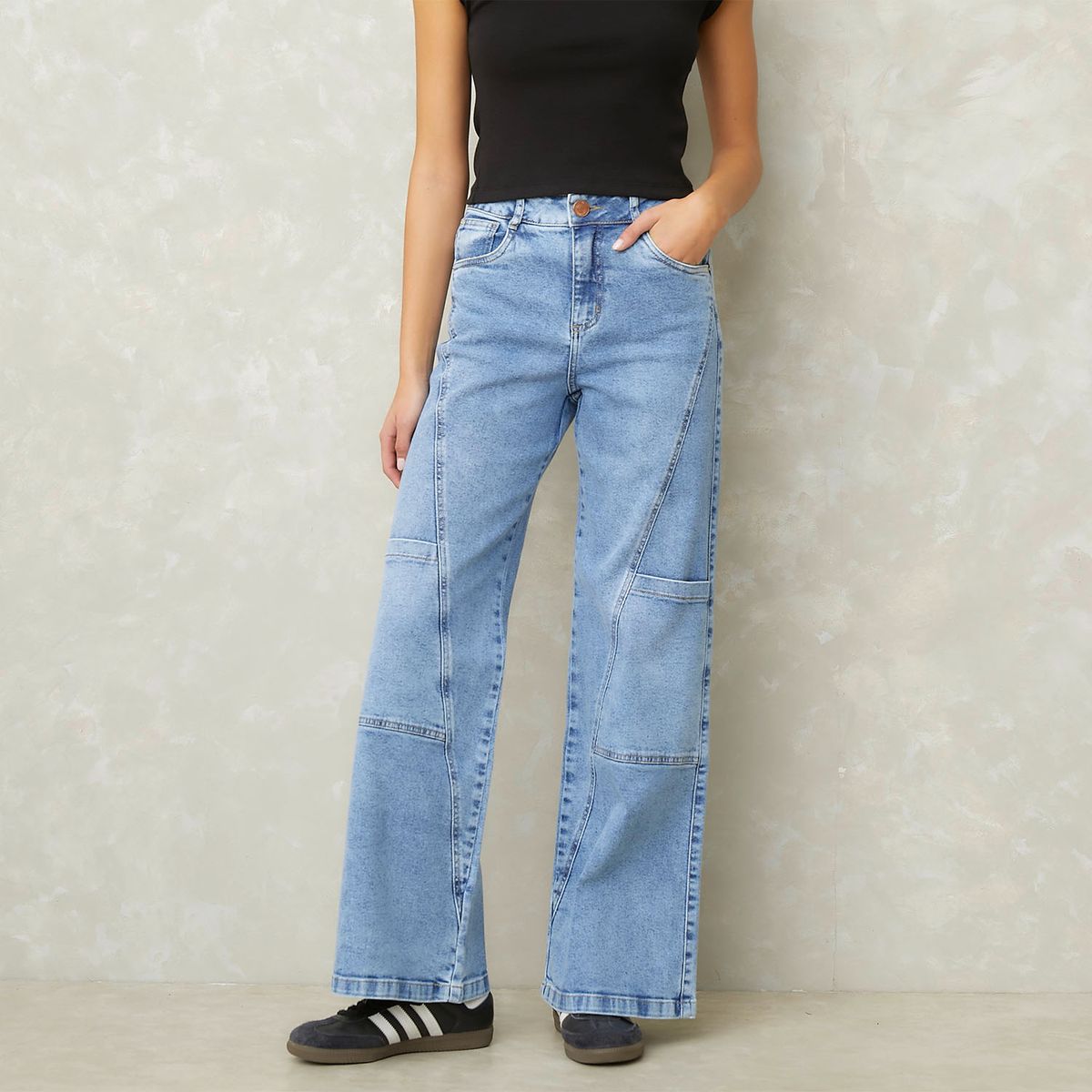SYBILLA - Jeans Tiro Medio Mujer Sybilla