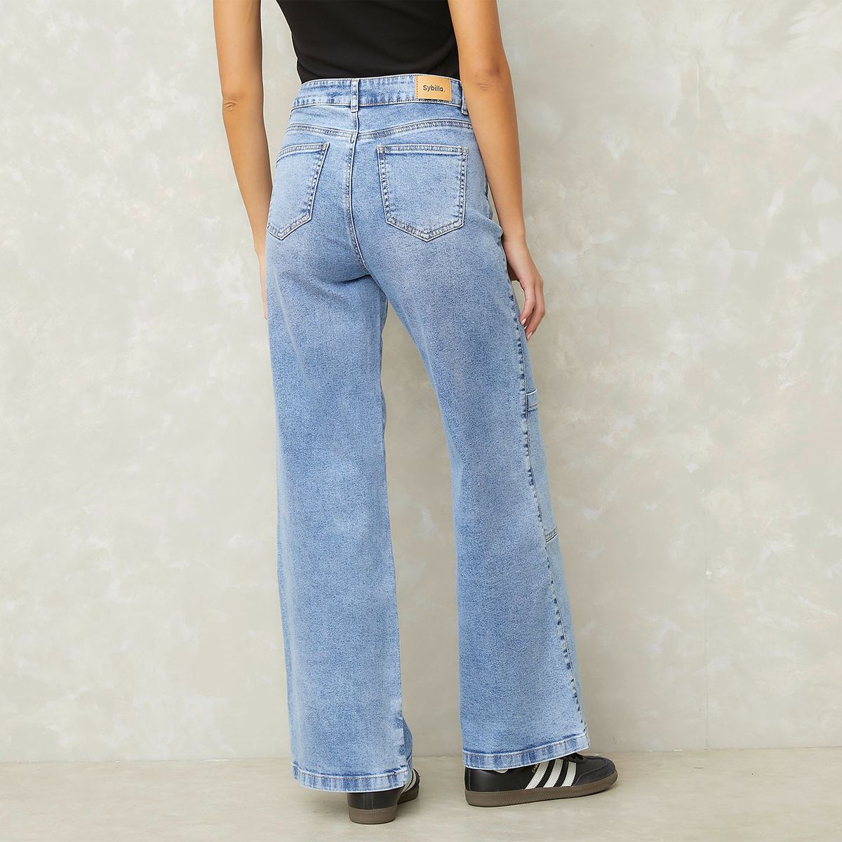 SYBILLA - Jeans Tiro Medio Mujer Sybilla