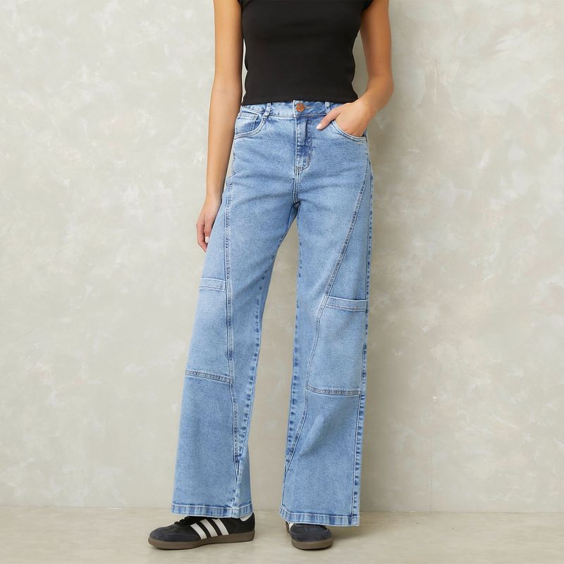 SYBILLA - Jeans Tiro Medio Mujer Sybilla
