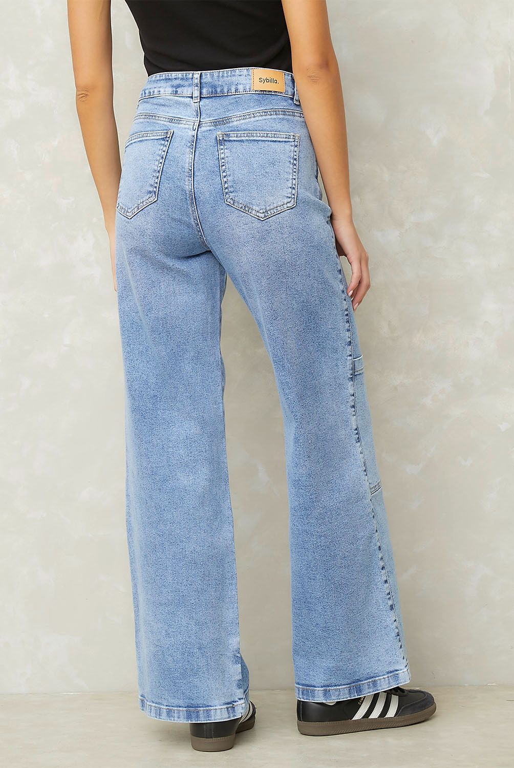 SYBILLA - Jeans Tiro Medio Mujer Sybilla