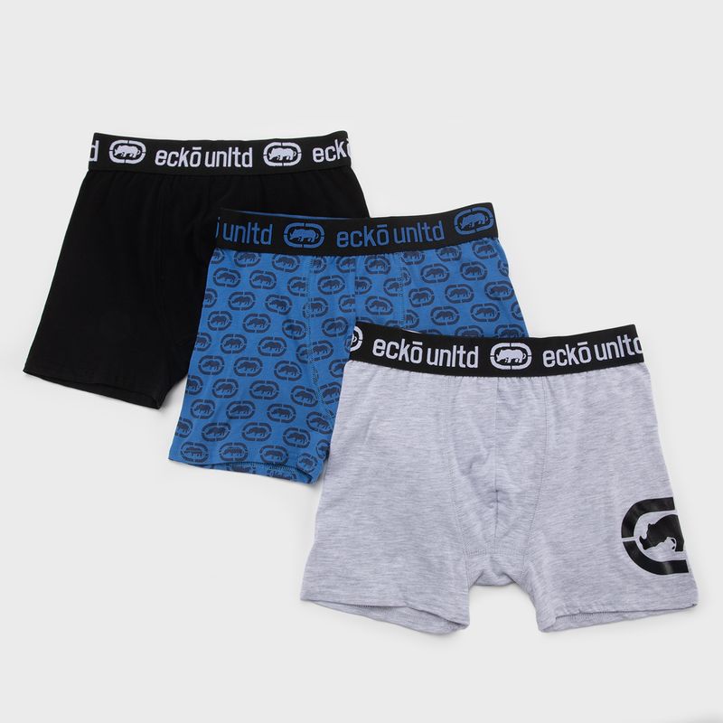 ECKO - Pack 3 Boxers Algodón Niño Ecko