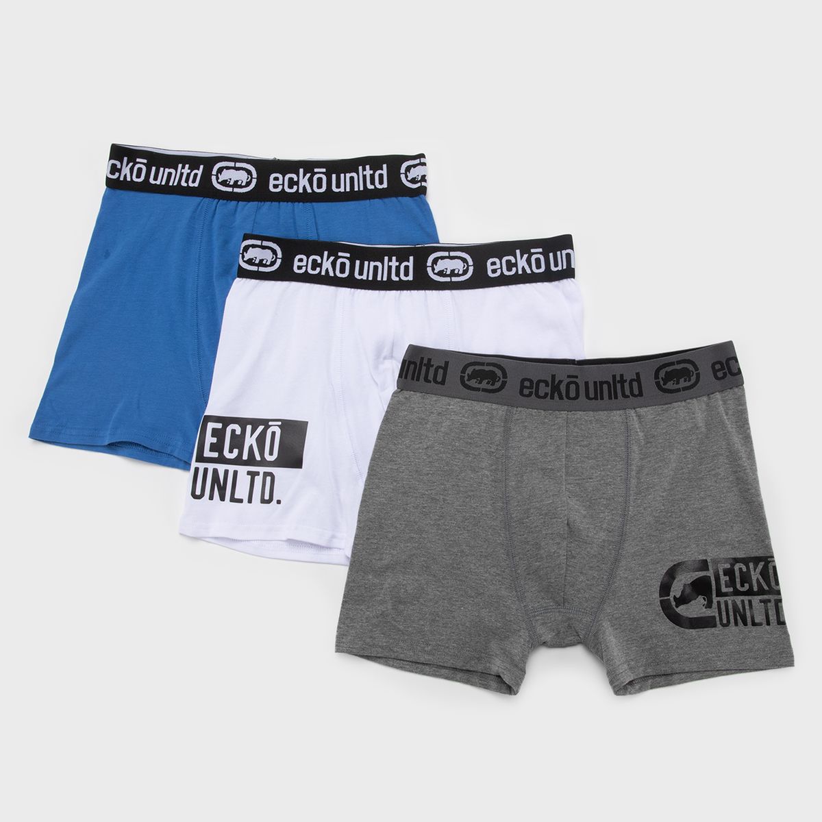 ECKO - Pack 3 Boxers Algodón Niño Ecko