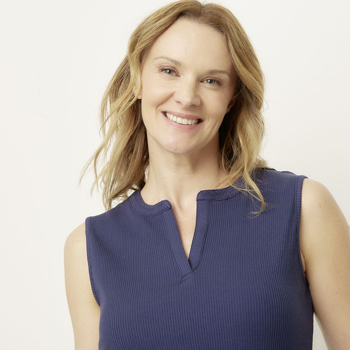 NEWPORT - Polera Sin Mangas Algodón Mujer Newport