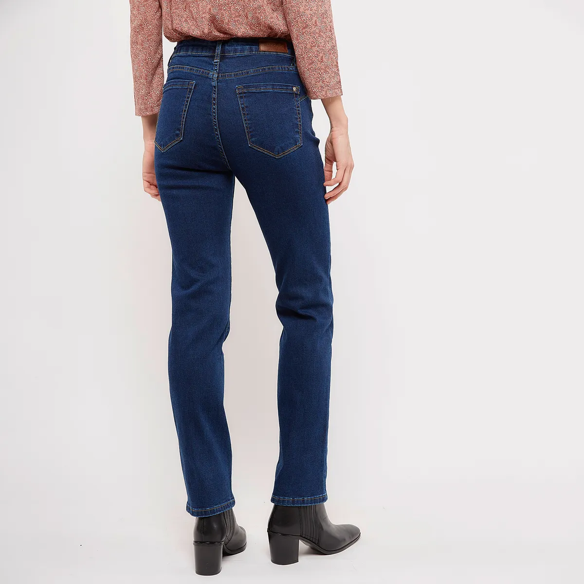 UNIVERSITY CLUB - Jeans Straight Tiro Alto Mujer University Club