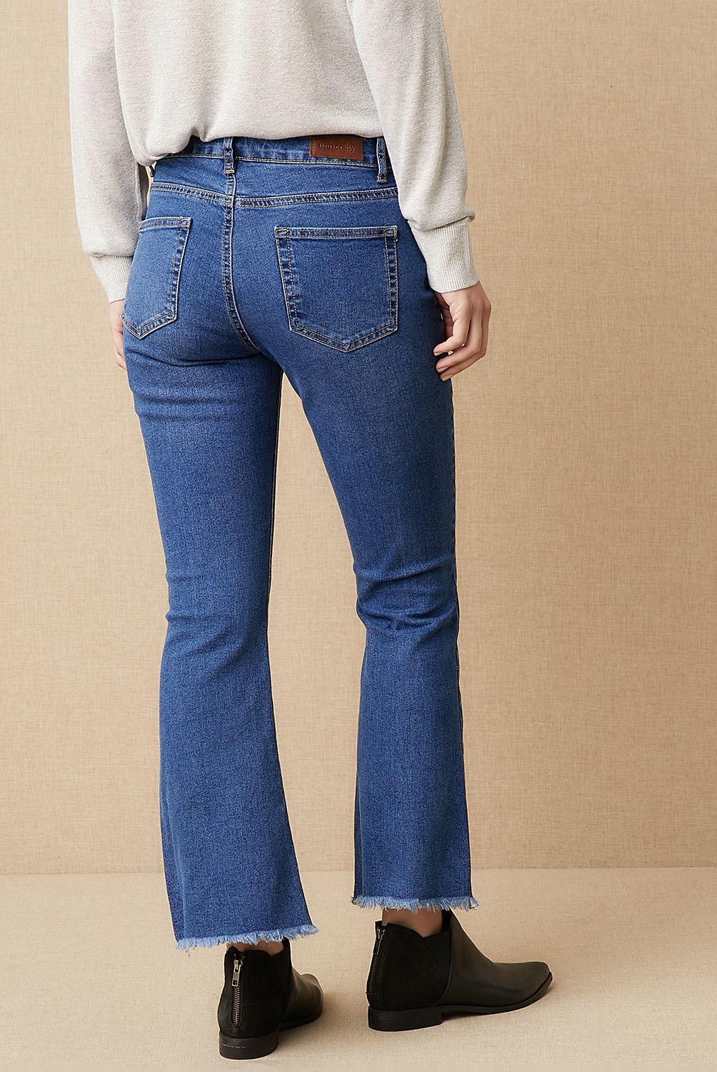 UNIVERSITY CLUB - Jeans Cropped Tiro Alto Mujer University Club
