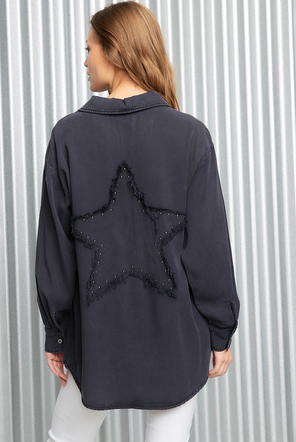AMERICANINO - Blusa Manga Larga Tencel Mujer Americanino