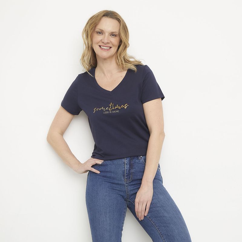 NEWPORT - Polera Manga Corta Mujer Newport