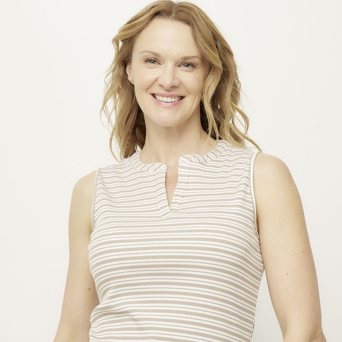 NEWPORT - Polera Sin Mangas Algodón Mujer Newport