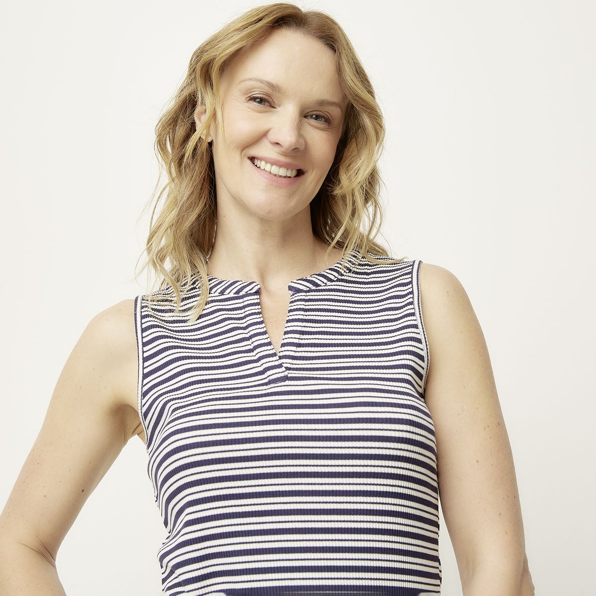 NEWPORT - Polera Sin Mangas Algodón Mujer Newport