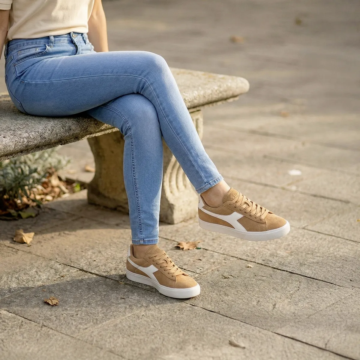 DIADORA - Cblanck Zapatilla Urbana Mujer Café Diadora