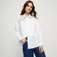 APOLOGY - Blusa Manga Larga Algodón Mujer