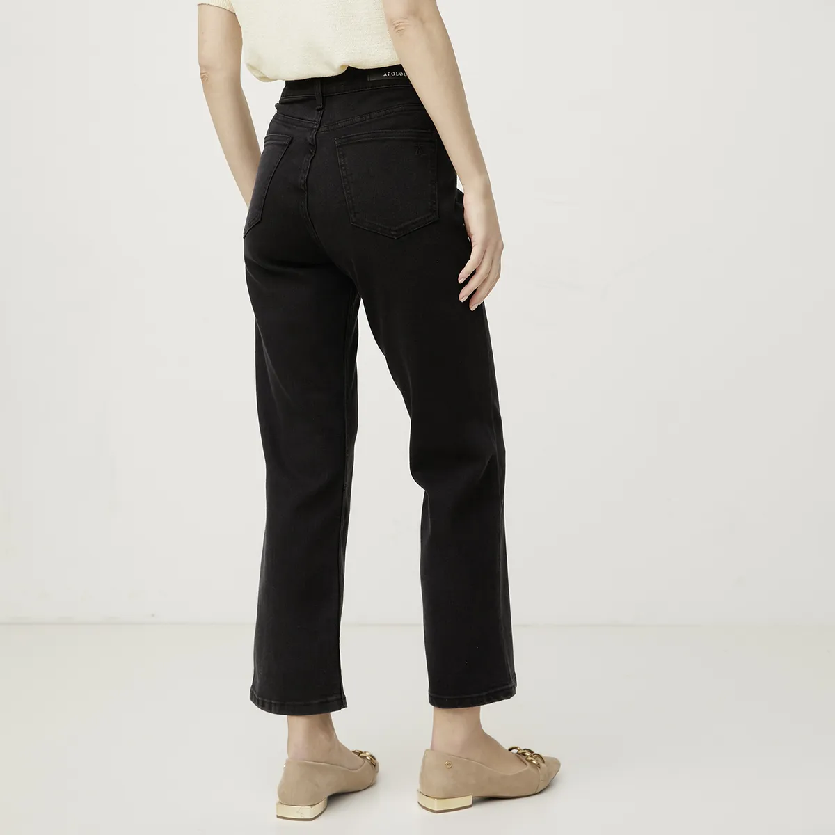 APOLOGY - Jeans Wide Leg Tiro Alto Mujer Apology