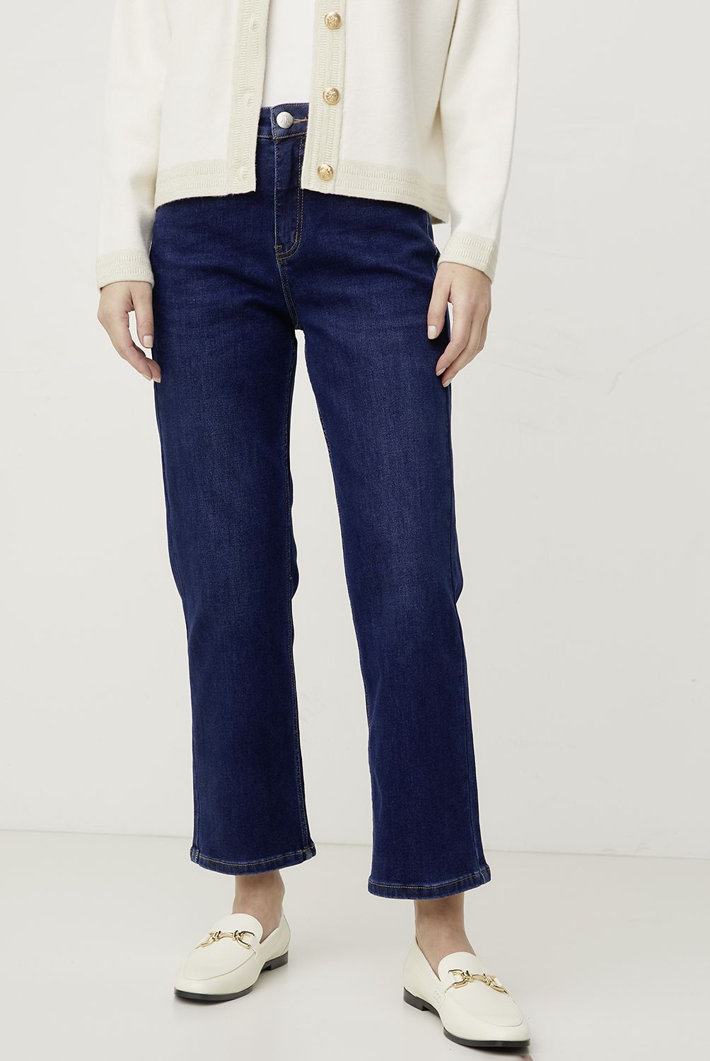 APOLOGY - Jeans Wide Leg Apology Mujer Tiro Alto Algodón