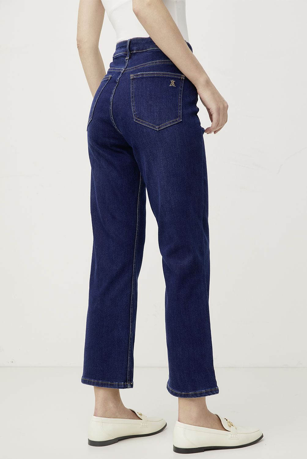 APOLOGY - Jeans Wide Leg Apology Mujer Tiro Alto Algodón