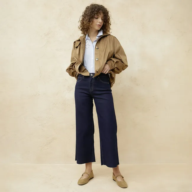 BASEMENT - Jeans Tiro Alto Mujer Basement Denim