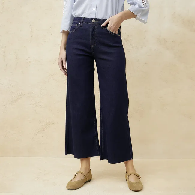 BASEMENT - Jeans Tiro Alto Mujer Basement Denim