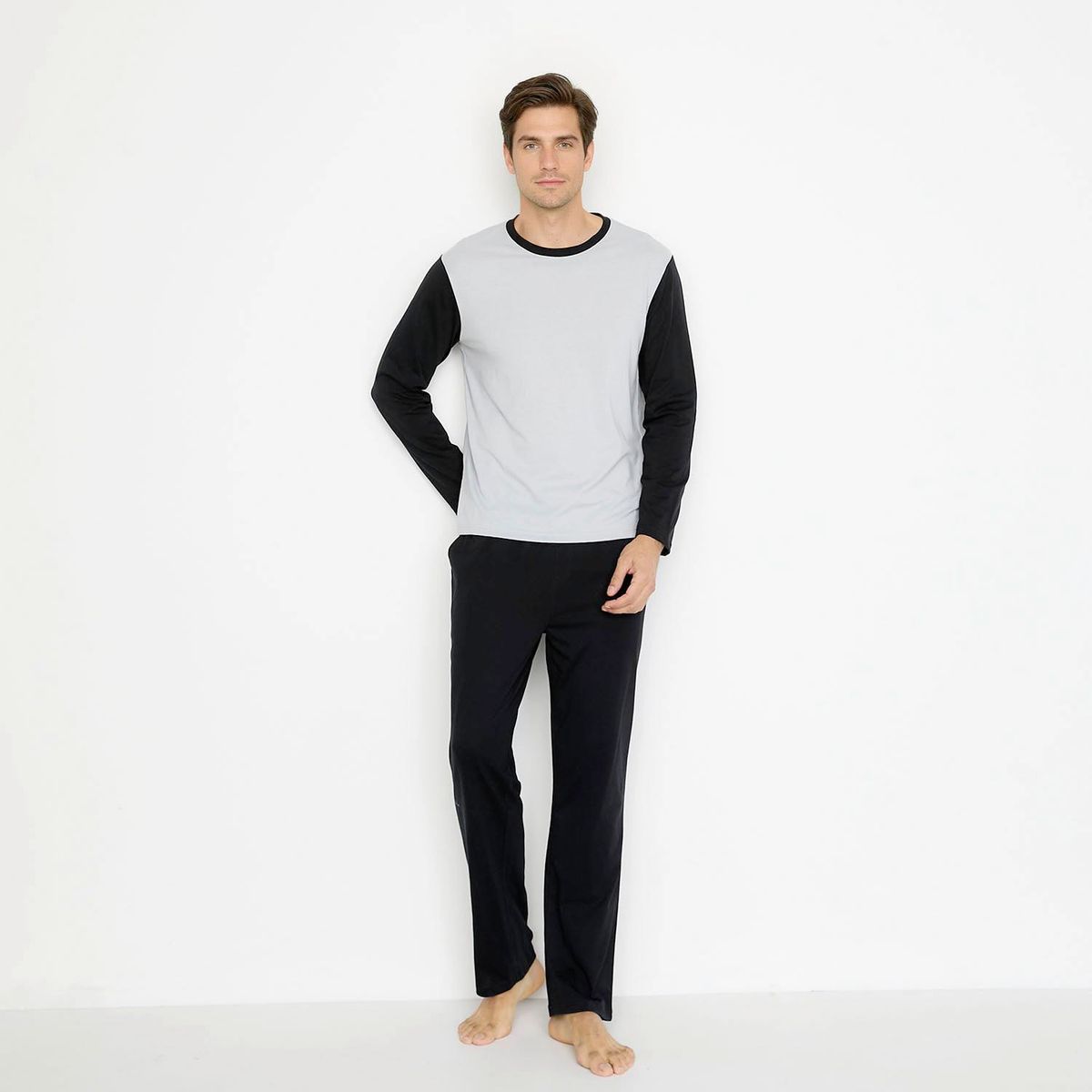 NEWPORT - Pijama Largo Newport Algodón Hombre