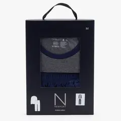 NEWPORT - Pijama Largo Algodón Hombre