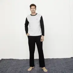 NEWPORT - Pijama Largo Algodón Hombre