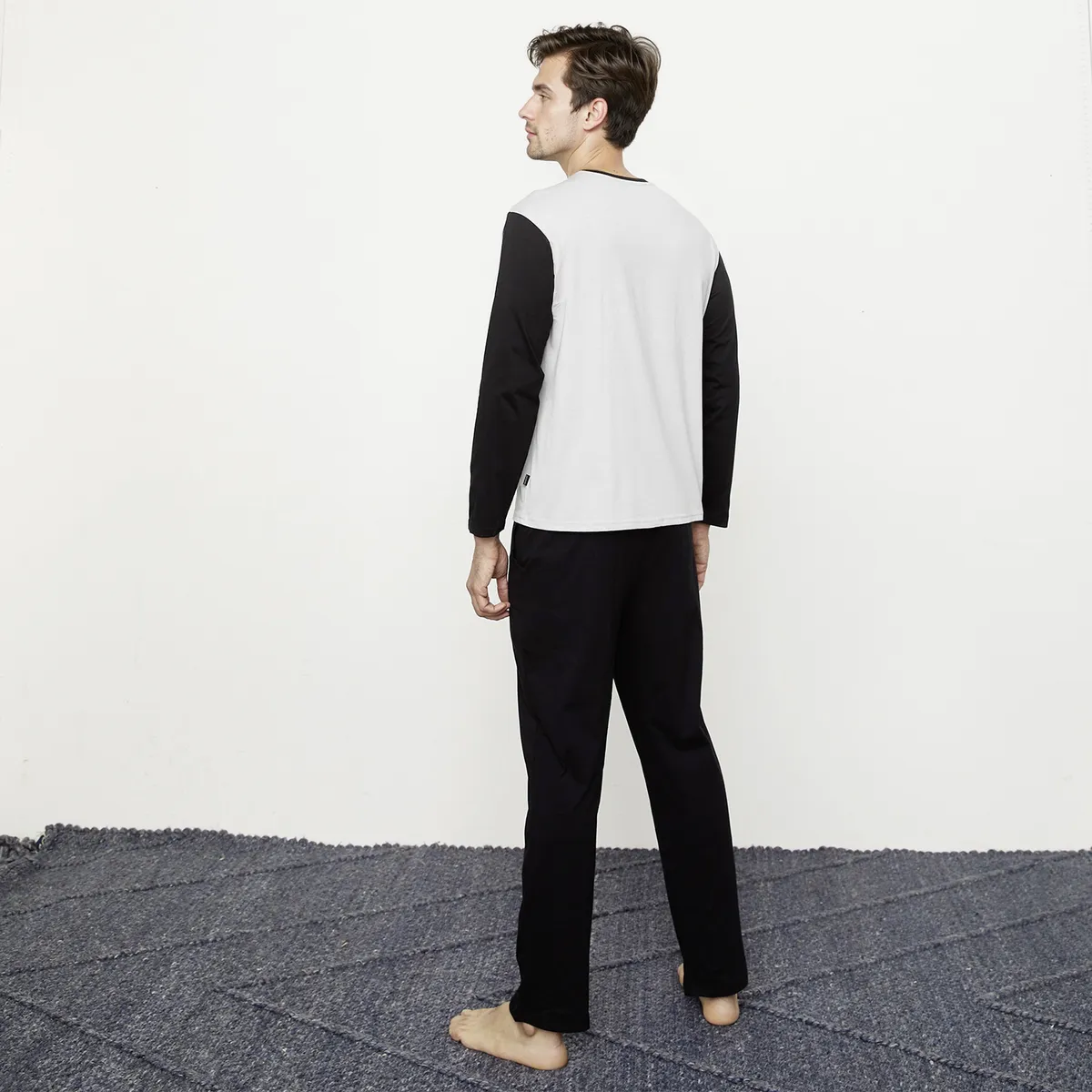 NEWPORT - Pijama Largo Newport Algodón Hombre