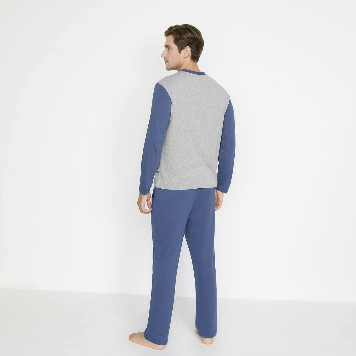 NEWPORT - Pijama Largo Newport Algodón Hombre