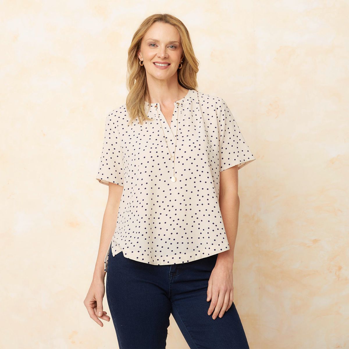 S COCCI - Blusa con Collar Mujer S. Cocci