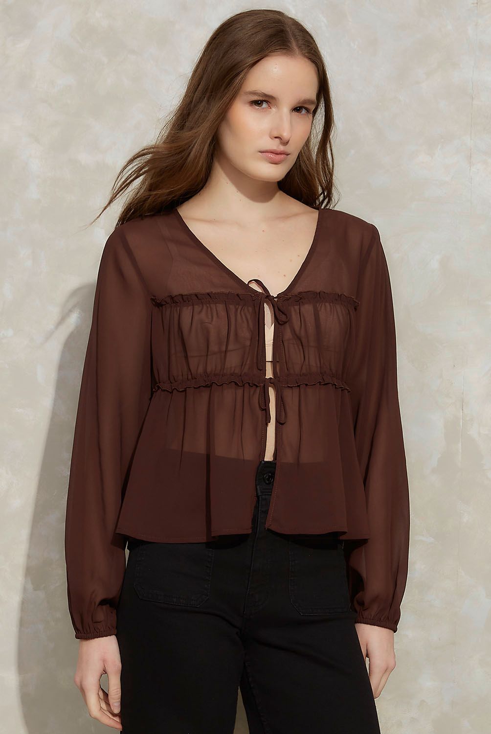 SYBILLA - Blusa Manga Larga Mujer Sybilla
