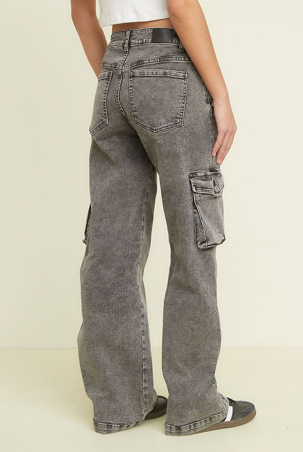 SYBILLA - Pantalón Cargo Tiro Alto Mujer Sybilla