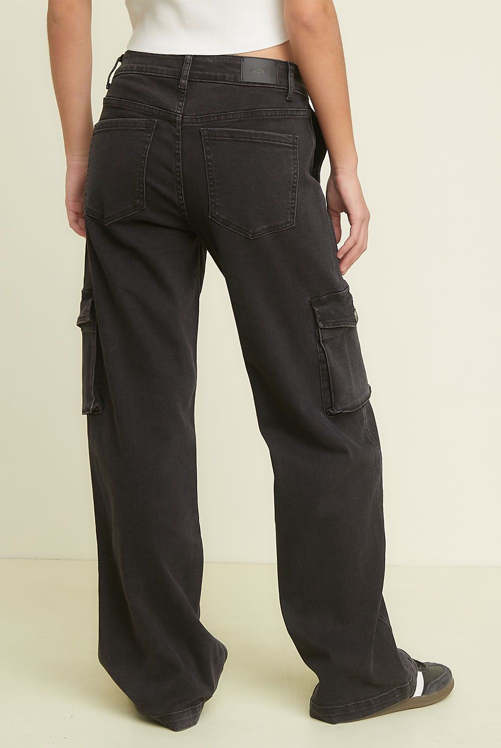 SYBILLA - Pantalón Cargo Tiro Alto Mujer Sybilla