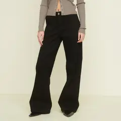 SYBILLA - Pantalón Wide Leg Tiro Medio Mujer
