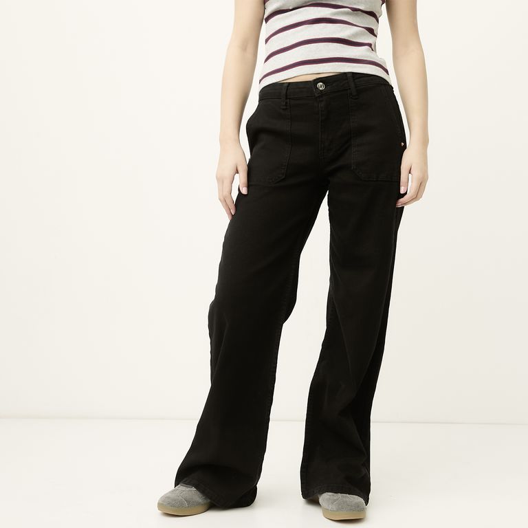 SYBILLA Jeans Wide Leg Tiro Medio Mujer