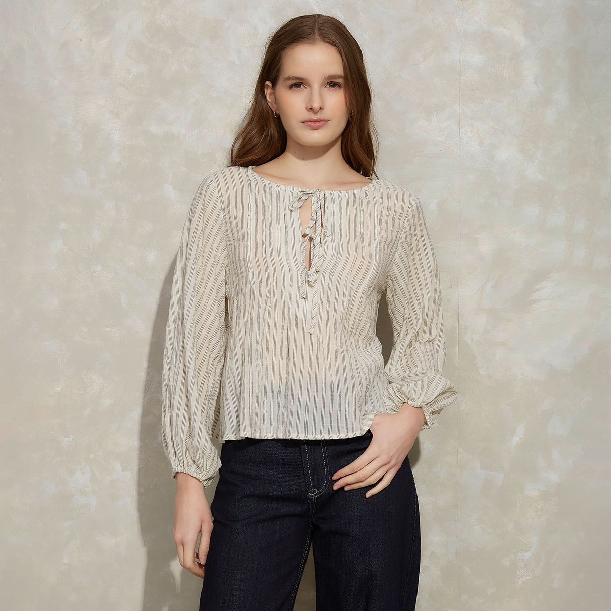 SYBILLA - Blusas Manga Larga Algodón Mujer Sybilla