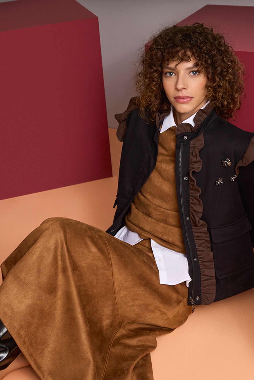 BASEMENT - Chaqueta Mujer Fran Larrain