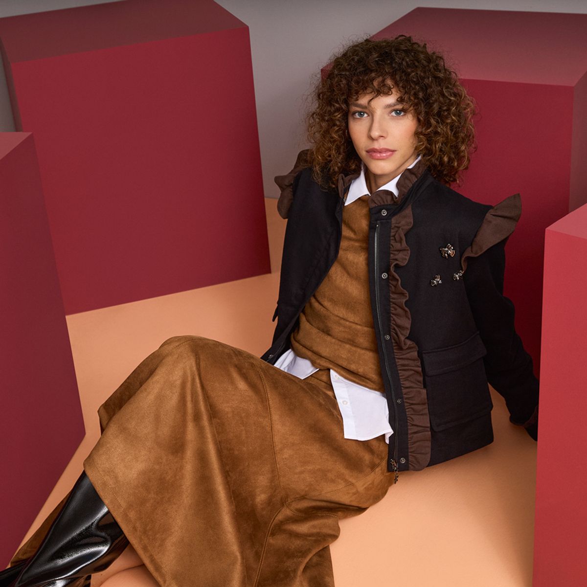 BASEMENT - Chaqueta Mujer Fran Larrain