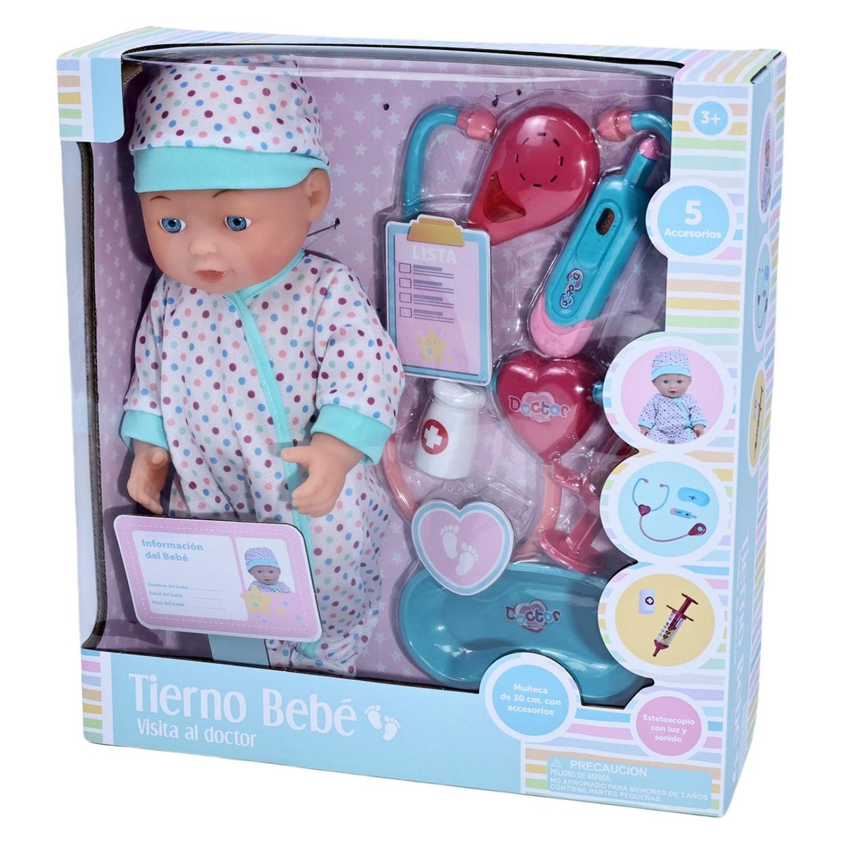KIDS N PLAY - Muñeca Con Accesorios De Doctor  Kids N Play