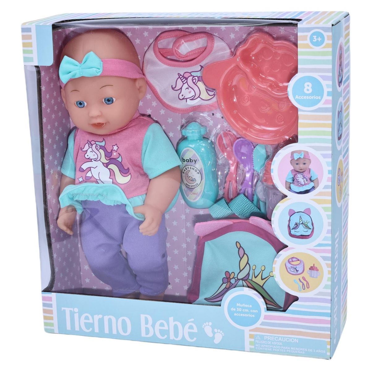 KIDS N PLAY - Muñecas Con Mochila Unicornio Kids N Play