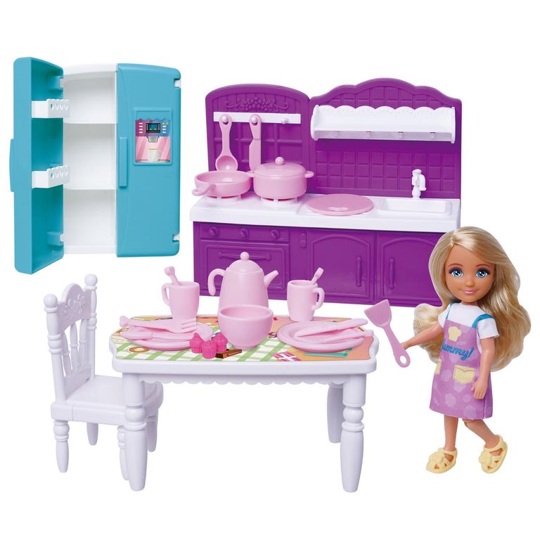 KIDS N PLAY Playset Muñeca Comedor y Cocina