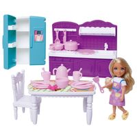 Playset Muñeca Comedor y Cocina