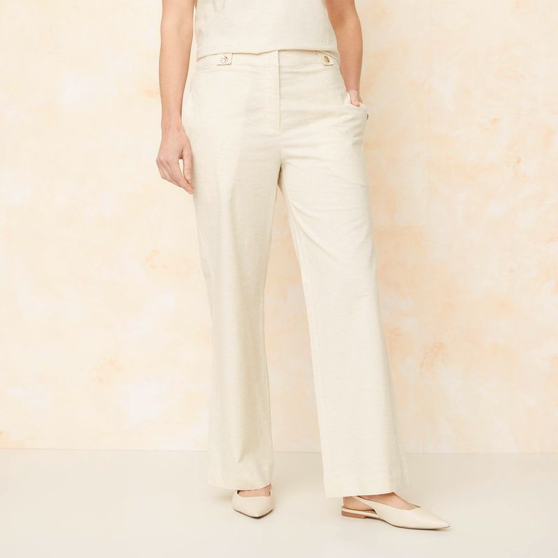 S COCCI - Pantalón Recto Tiro Alto Mujer S.Cocci