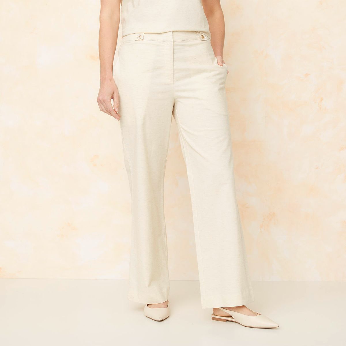 S COCCI - Pantalón Recto Tiro Alto Mujer S.Cocci