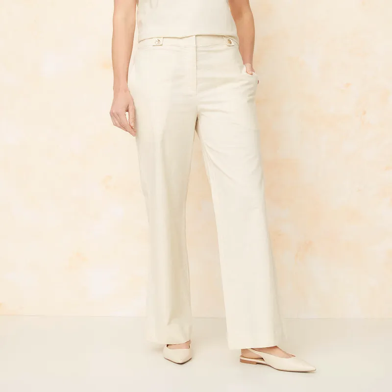 S COCCI - Pantalón Recto Tiro Alto Mujer S.Cocci