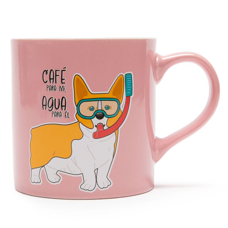 Mug 635 Ml Mascotas Rosado Taza