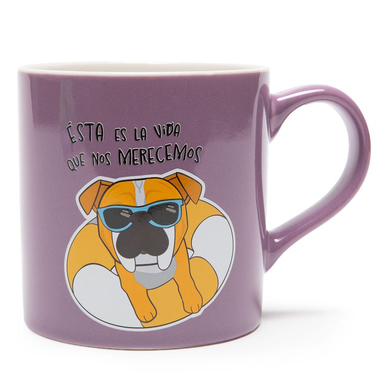 Mug 635 Ml Mascotas Fucsia Taza