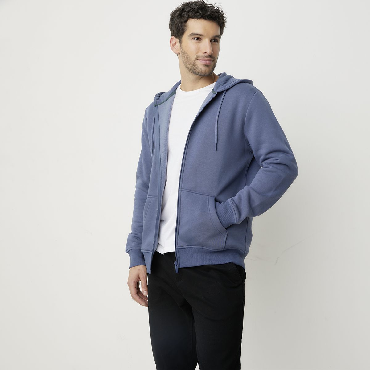 NEWPORT - Polerón con Cremallera y Gorro Newport Algodón Hombre