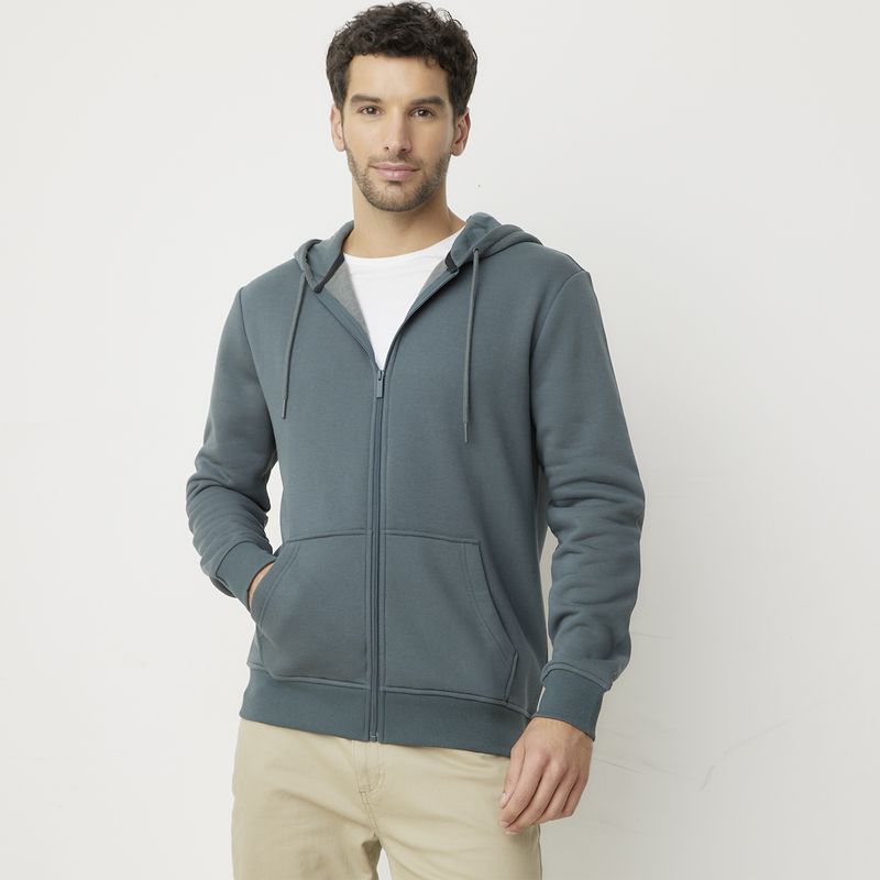 NEWPORT - Polerón con Cremallera y Gorro Newport Algodón Hombre