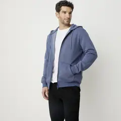 NEWPORT - Polerón con Cremallera y Gorro Algodón Hombre