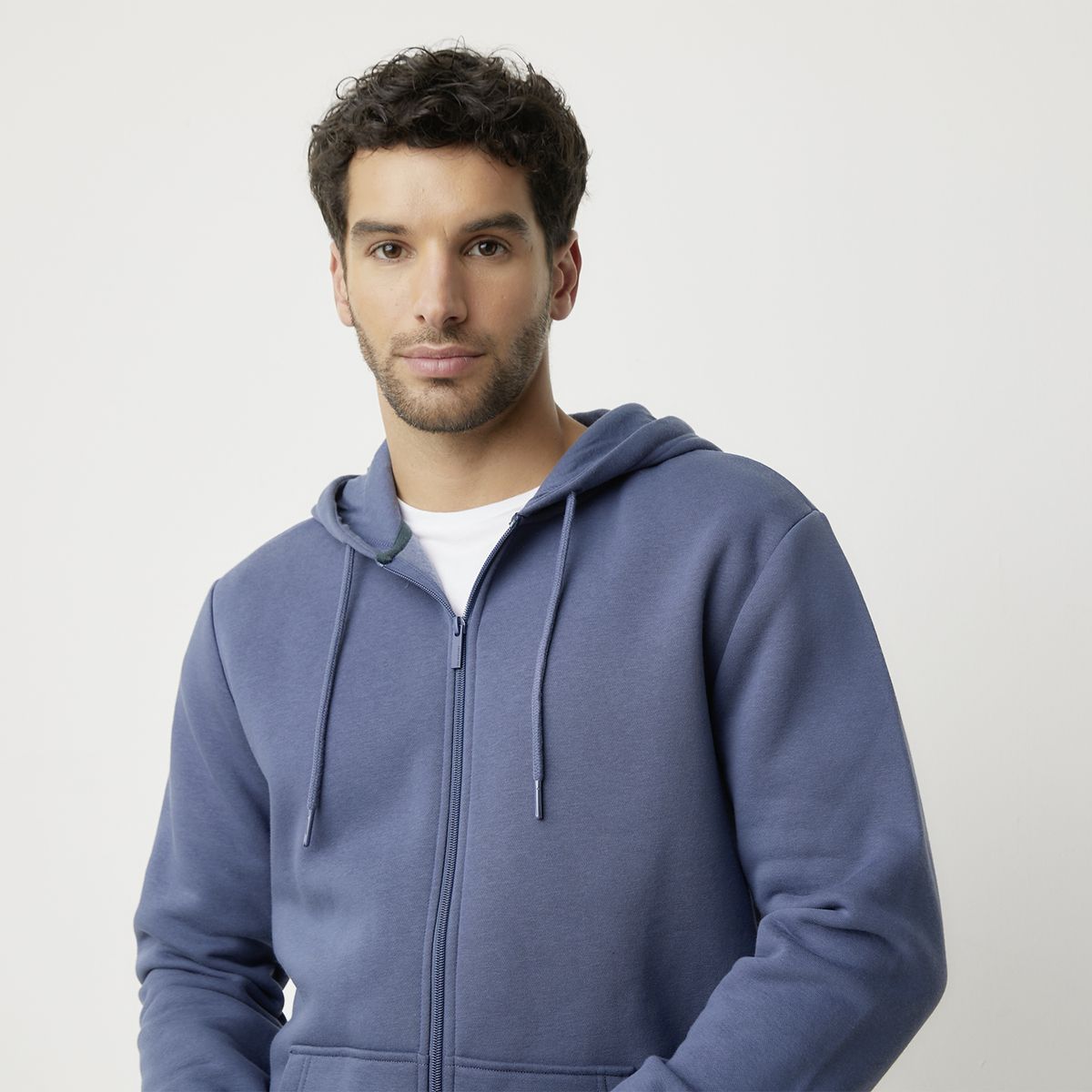 NEWPORT - Polerón con Cremallera y Gorro Newport Algodón Hombre