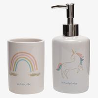 Set De Baño Star 2 Piezas: Dispensador + Vaso