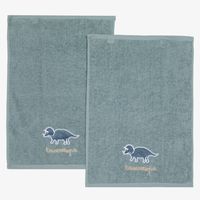 Set 2 Toallas De Mano Dino 40X60 Cm